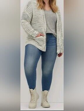 Torrid 3x Grey Cocoon Sweater